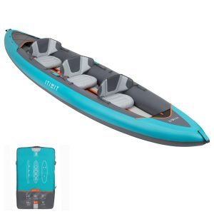kayak hinchable itiwit 3 plazas color azul claro