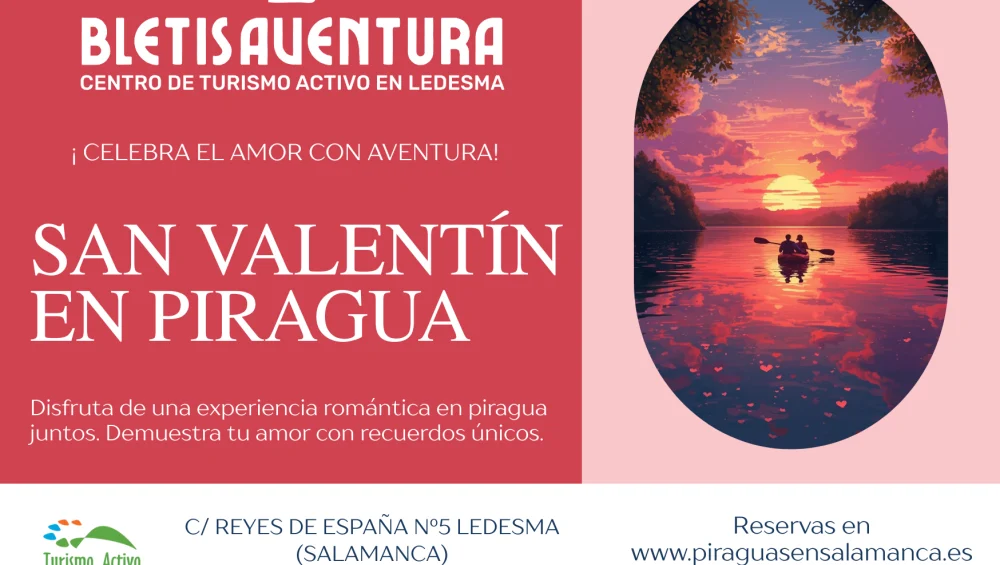 san valentín piraguas tarjeta regalo